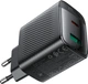 Мережевий зарядний пристрій Acefast A106 PD45W GaN (USB-C+USB-A) charger (EU) Black (6974316284031) - зображення 3