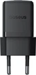 Сетевое зарядное устройство Baseus Palm Fast Charger 1C 20W EU Cosmic Black set with cable USB-C to iP 20W 1 м (E0116401) - изображение 2
