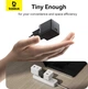 Сетевое зарядное устройство Baseus Palm Fast Charger 1C 20W EU Cosmic Black set with cable USB-C to iP 20W 1 м (E0116401) - изображение 11