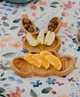 Деревянная тарелочка/менажница дубовая детская Зайка 25х20 см - изображение 4
