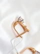 Дитячі золоті сережки «Корона» з фіанітами 107905-1с - изображение 6