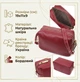 Сумка кросс боди через плечо женская из натуральная кожи Vintage leather-22274 Бордовая - изображение 14