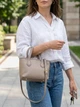Сумка кросс боди через плечо женская из натуральная кожи Vintage leather-22283 Бежевая - изображение 2