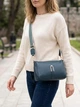 Сумка кросс боди через плечо женская из натуральная кожи Vintage leather-22287 Синяя - изображение 2