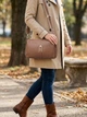 Сумка кросс боди через плечо женская из натуральная кожи Vintage leather-22288 Бежевая - изображение 2
