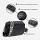 Сумка кросс-боди женская кожаная Vintage leather-22294 Черная - изображение 6