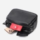 Сумка кросс боди через плечо женская из натуральная кожи Vintage leather-22343 Черная - изображение 9