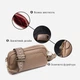 Сумка кросс-боди женская кожаная Vintage leather-22356 Бежевая - изображение 6