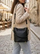 Сумка кросс боди через плечо женская из натуральная кожи Vintage leather-22363 Черная - изображение 2