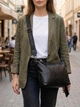 Сумка кросс боди через плечо женская из натуральная кожи Vintage leather-22379 Черная - изображение 2