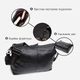 Сумка кросс боди через плечо женская из натуральная кожи Vintage leather-22379 Черная - изображение 5