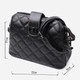 Сумка кросс-боди женская кожаная Vintage leather-22415 Черная - изображение 5