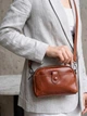 Сумка кросс-боди женская кожаная Vintage leather-22419 Коричневая - изображение 2