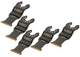 Zestaw brzeszczotów do multinarzędzia DeWalt BIM do cięcia metalu 30 x 43 mm 5 szt (DT20727-QZ) - obraz 3