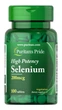 Селен, Selenium, Puritan's Pride, 200 мкг, 100 таблеток - зображення 1