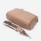 Сумка кросс боди через плечо женская из натуральная кожи Vintage leather-22599 Бежевая - изображение 4