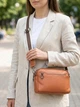 Сумка кросс боди через плечо женская из натуральная кожи Vintage leather-22601 Коричневая - изображение 2