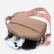Сумка кросс боди через плечо женская из натуральная кожи Vintage leather-22604 Бежевая - изображение 12
