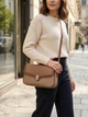 Сумка кросс боди через плечо женская из натуральная кожи Vintage leather-22620 Бежевая - изображение 2