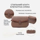Сумка кросс боди через плечо женская из натуральная кожи Vintage leather-22621 Коричневая - изображение 16