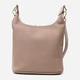 Сумка хобо женская из натуральная кожи Vintage leather-22629 Бежевая - изображение 4