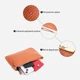 Сумка кросс-боди через плечо женская из натуральной кожи средняя Vintage leather-22645 Рыжая - изображение 5