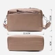 Сумка кросс боди через плечо женская из натуральная кожи Vintage leather-22650 Бежевая - изображение 6
