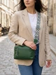Сумка кросс боди через плечо женская из натуральная кожи Vintage leather-22651 Зеленая - изображение 2