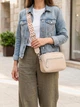 Сумка кросс боди через плечо женская из натуральная кожи Vintage leather-22660 Белая - изображение 2