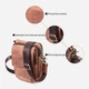 Сумка кросс боди через плечо мужская из натуральная кожи Vintage leather-22811 Светло-коричневая - изображение 7
