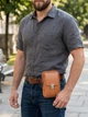 Сумка мужская из натуральная кожи Vintage leather-22737 Рыжяя - изображение 2
