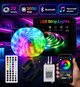 Світлодіодна LED стрічка RGB 20 метрів, SMD 5050, 24 В, Bluetooth, пульт і блок живлення (SD101BB) - зображення 1