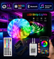 Світлодіодна LED стрічка RGB 15 метрів, SMD 5050, 24 В, Bluetooth, пульт і блок живлення (SD103BB) - зображення 1