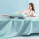 JD Original 250D Milk Silk Soft охолоджувальний килимок, комплект із трьох предметів Cool Ice Silk, антибактеріальний клас А, що миється, 1,5*2 м, Lake Green - изображение 5