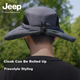 Мужская солнцезащитная шляпа JEEP с защитой от УФ-излучения, летняя рыбацкая шляпа для походов и активного отдыха на природе, с широкими полями. - изображение 6
