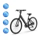 Електровелосипед OKAI EB60 Black 28', 250(500)W, 9,6Ah, 61.2km, 25km\h, NFC, App, 23kg (EB60-B) - зображення 9
