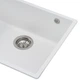 Кухонная мойка гранит GRANADO Under Top Mini Speckled White GR3911 с сифоном - изображение 3