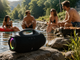 Портативна Bluetooth-колонка B62LED Boombox 4 Mini, 10 Вт, IPX5, LED-підсвічування, FM, USB, TF, Power Bank - изображение 3