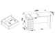 Стол для компьютера XDesk-105 с 4 ящиками, тумбой ЛДСП 135×60×75 см - изображение 2
