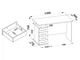 Компьютерный стол XDesk-106.1 с тумбой и 4 выдвижными ящиками, 120×60×75 см, универсальная сборка, ЛДСП - изображение 2