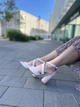 Босоножки женские кожаные на каблуке 10 см (3698) р. 36 пудровые - изображение 9