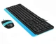Комплект (клавіатура, миша) A4Tech F1010 Black/Blue (F1010 (Blue)) - зображення 4