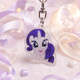 Акриловый брелок Рарити, My Little Pony 4х3 см - изображение 2