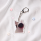 Акриловый брелок Кричащий котик Crying Cat 4х3 см - изображение 2
