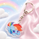 Акриловий брелок Веселка Деш, My Little Pony 3х3 см - зображення 2