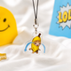 Акриловый брелок для телефона Кот мем Банан плачущий Crying Banana Cat 3х3 см - изображение 4