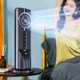 Настольный, колонный вентилятор-охладитель воздуха 2 в 1 USB с увлажнением, 6 скоростей, Led подсветка и таймер 12 часов, черный - изображение 8