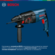 Перфоратор мережевий Bosch Professional GBH 2-26 DRE, 2,7 Дж, 800 W, 4000 уд, хв, валіза (0611253708) - зображення 3