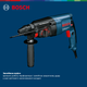 Перфоратор мережевий Bosch Professional GBH 2-26 DRE, 2,7 Дж, 800 W, 4000 уд, хв, валіза (0611253708) - зображення 5