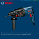 Перфоратор мережевий Bosch Professional GBH 2-26 DRE, 2,7 Дж, 800 W, 4000 уд, хв, валіза (0611253708) - зображення 8